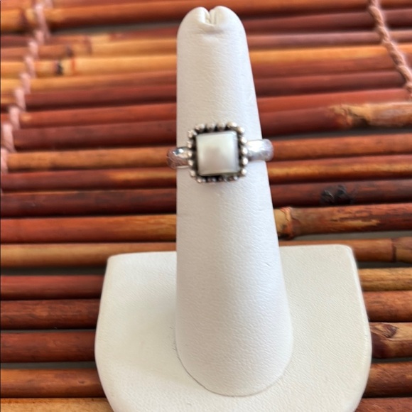 Silpada Sterling Silver Ring with White Pearl - Picture 2 of 7